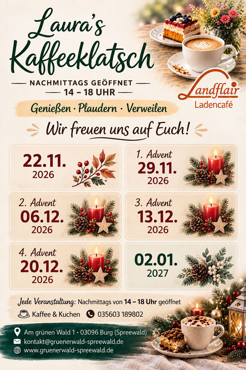 Lauras Kaffeeklatsch Winter 2026